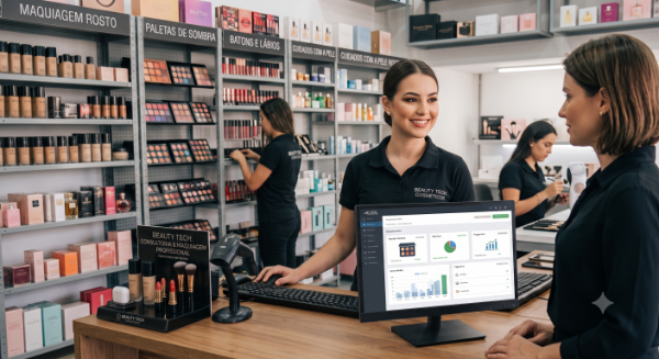 Sistema gratuito para loja de cosméticos — PDV e estoque no balcão